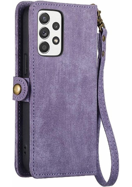 Samsung Galaxy Için Flip Case A52S 5g Darbeye Kapak Kapak Basit Cüzdan (Yurt Dışından)