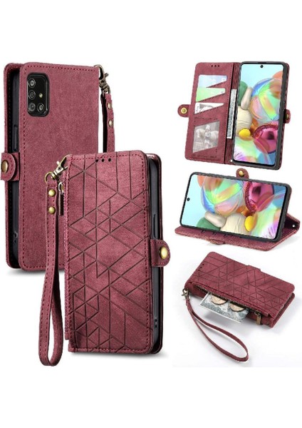 Samsung Galaxy A71 4g Için Flip Case Basit Iş Kapak Darbeye (Yurt Dışından)