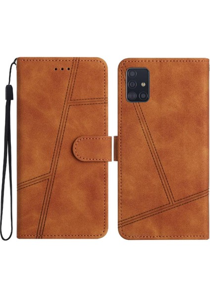 Samsung Galaxy A71 4g Bilek Kayışı Için Flip Case Kart Yuvaları Tutucu Manyetik (Yurt Dışından)