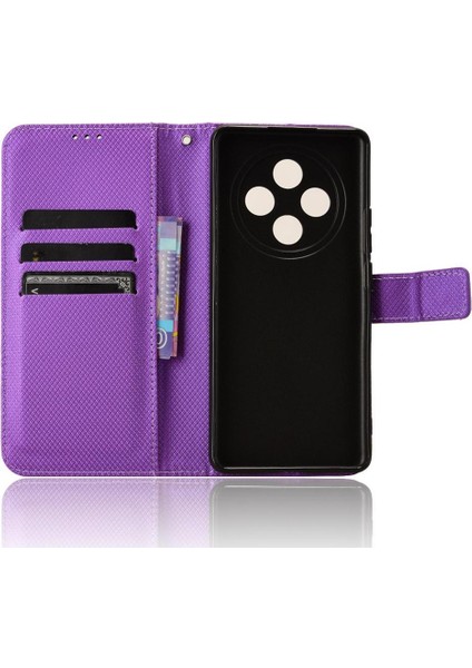 Oppo A3 Pro 5g Kickstand Kart Tutucu Manyetik Cüzdan Kapak Için Kılıf (Yurt Dışından)