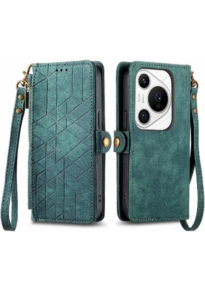 Huawei Pura 70 Pro Için Flip Case Artı Darbeye Deri Kılıf Kapak Çevirin (Yurt Dışından)