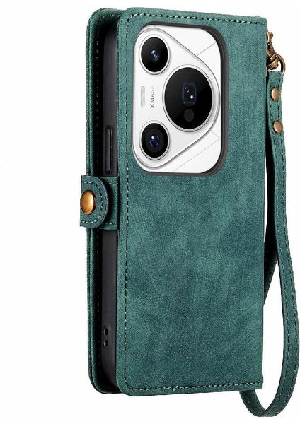 Huawei Pura 70 Pro Için Flip Case Artı Darbeye Deri Kılıf Kapak Çevirin (Yurt Dışından)