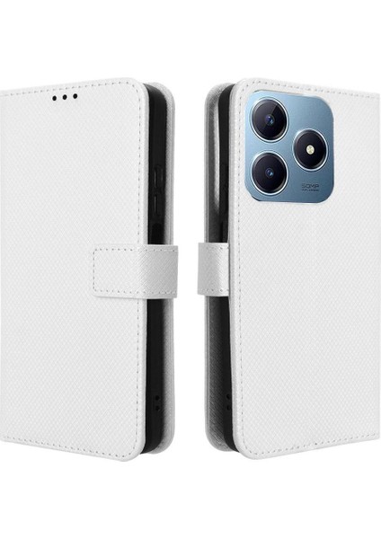 Realme C63 4g Kickstand Kart Tutucu Kapak Manyetik Cüzdan Için Kılıf (Yurt Dışından)
