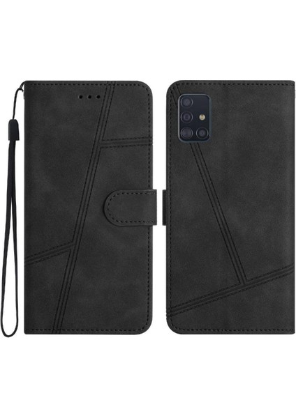 Samsung Galaxy A71 4g Bilek Kayışı Için Flip Case Kart Yuvaları Tutucu Manyetik (Yurt Dışından)