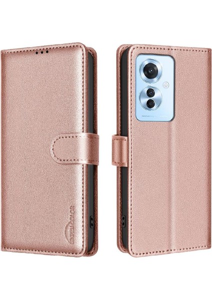 Oppo Oppo 11F 5g Rfıd Engelleme Kart Tutucu Kickstand Pu Için Flip Case (Yurt Dışından)