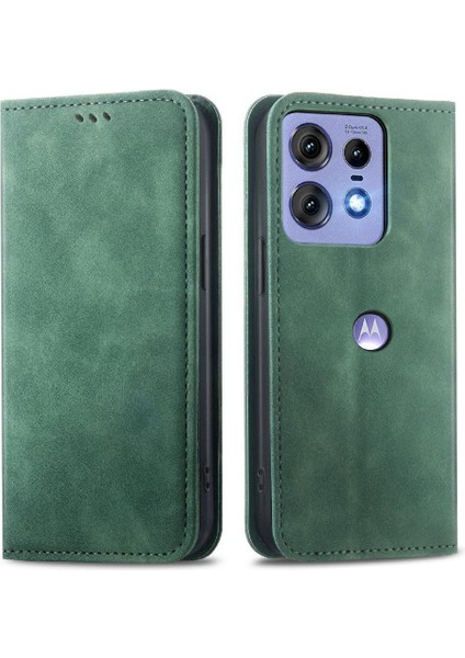 Motorola Kenar 50 Pro Flip Kapak Için Flip Case Basit Iş Cüzdan Kılıf (Yurt Dışından)