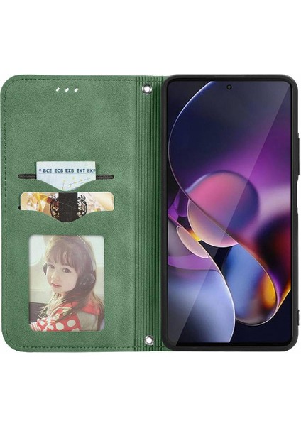 Motorola Kenar 50 Pro Flip Kapak Için Flip Case Basit Iş Cüzdan Kılıf (Yurt Dışından)