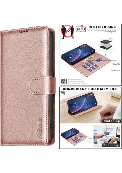 Oppo A79 5g Kart Tutucu Için Flip Case Kickstand Cüzdan Manyetik Pu Deri (Yurt Dışından)