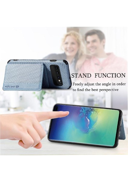 Samsung Galaxy S10 Standı Fonksiyonu Manyetik Kart Tutucu Rfıd (Yurt Dışından) fırsatları