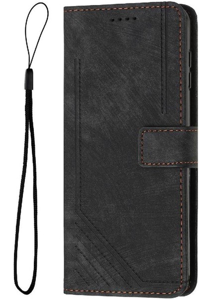 Oppo Oppo 12 5g Cüzdan Kickstand Kart Ekleme Pu Deri Için Flip Case (Yurt Dışından)