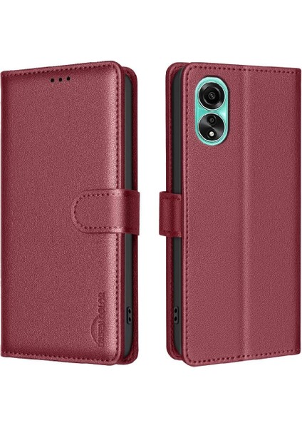 Oppo A78 4g Kart Tutucu Kickstand Pu Deri Cüzdan Rfıd Için Flip Case (Yurt Dışından) indirimleri