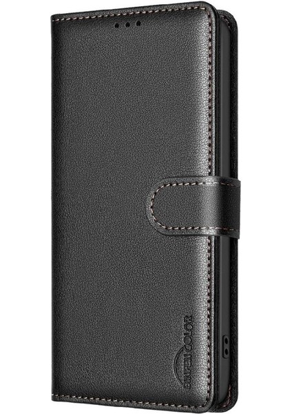 Realme 12 Pro 5g Için Flip Case Cüzdan Rfıd Engelleme Pu Deri Kart Tutucu (Yurt Dışından)
