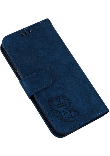 Onur Magic6 Pro Için Kılıf Tutucu Kapak Flip Folio Kabartmalı Sevimli Kaplan (Yurt Dışından)