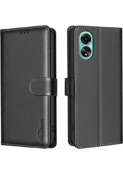 Oppo A78 4g Kart Tutucu Kickstand Pu Deri Cüzdan Rfıd Için Flip Case (Yurt Dışından)