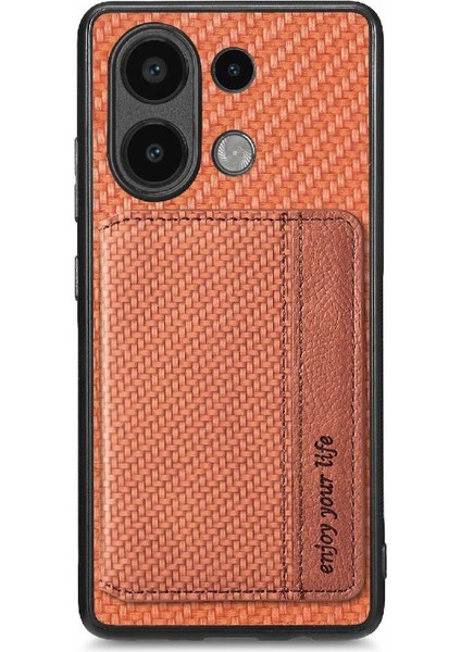 Xiaomi Redmi Için Not 13 4g Standı Fonksiyonu Manyetik Kart Tutucu Rfıd (Yurt Dışından)