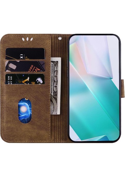 Xiaomi Poco M6 4g Için Kılıf Tutucu Kapak Kabartmalı Sevimli Kaplan Flip Folio (Yurt Dışından)