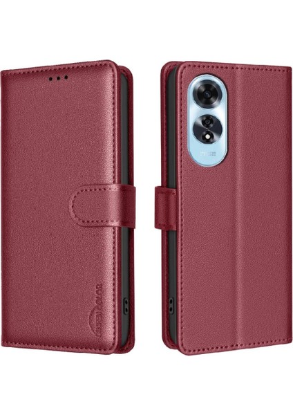 Oppo A60 4g Pu Deri Kart Tutucu Kickstand Cüzdan Rfıd Için Flip Case (Yurt Dışından)
