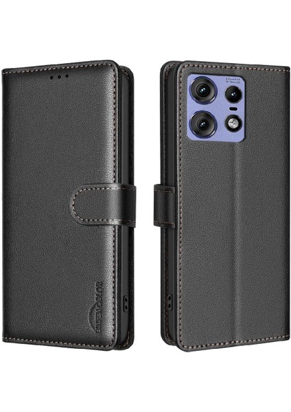 Motorola Moto Kenar 50 Pro Manyetik Pu Deri Cüzdan Kart Için Flip Case (Yurt Dışından) indirimleri
