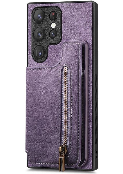 Samsung Galaxy S23 Ultra Standı Fonksiyonu Vintage Fermuar Cüzdan (Yurt Dışından) fiyatları