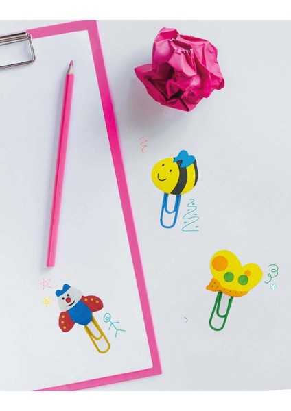 3'lü Ahşap Ataş (kelebek-arı-böcek)