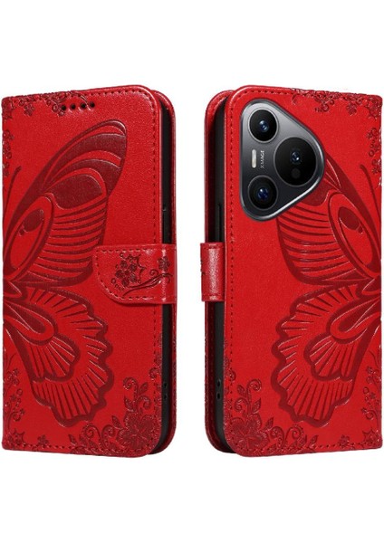 Huawei Pura 70 Için Flip Case Ayrılabilir El Kayışı Yüksek Kaliteli Deri (Yurt Dışından)