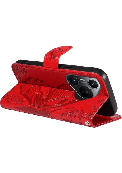 Huawei Pura 70 Için Flip Case Ayrılabilir El Kayışı Yüksek Kaliteli Deri (Yurt Dışından)