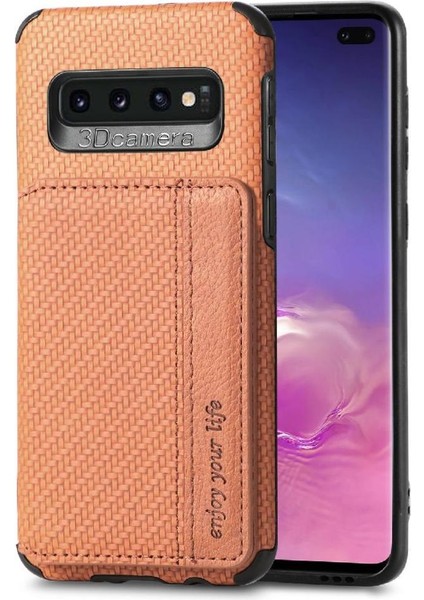 Samsung Galaxy S10 Artı Komple Kamera Güvenlik Manyetik Kart Rfıd Için Kılıf (Yurt Dışından)