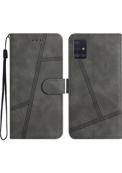 Samsung Galaxy A71 4g Bilek Kayışı Için Flip Case Kart Yuvaları Tutucu Manyetik (Yurt Dışından)