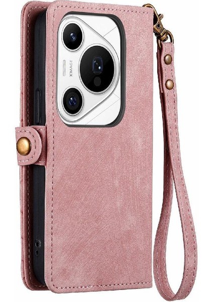 Huawei Pura 70 Pro Için Flip Case Darbeye Deri Kılıf Cüzdan Çevirin (Yurt Dışından)
