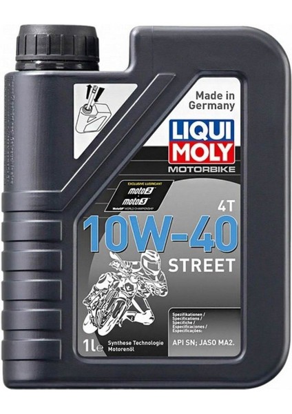 Lıquı Moly Liqui Moly 10W-40 Street / (10W40) 4T Sentetik Motor Yağı (1L)