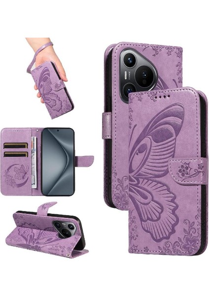 Huawei Pura 70 Için Flip Case Ayrılabilir El Kayışı Yüksek Kaliteli Deri (Yurt Dışından)