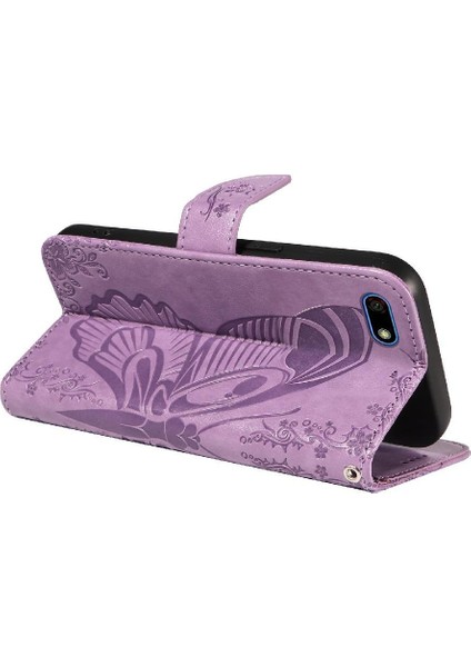 Huawei Y5 Başbakan 2018 Yüksek Kalite Deri Ayrılabilir El Için Flip Case (Yurt Dışından)