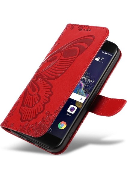 Kredi Kartı Yuvası ile Huawei P8 Lite Için Flip Case Yüksek Kalite Deri (Yurt Dışından)