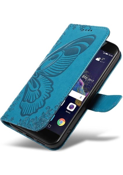 Kredi Kartı Yuvası ile Huawei P8 Lite Için Flip Case Yüksek Kalite Deri (Yurt Dışından)