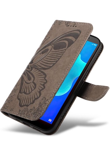 Huawei Y5 Başbakan 2018 Yüksek Kalite Deri Ayrılabilir El Için Flip Case (Yurt Dışından)