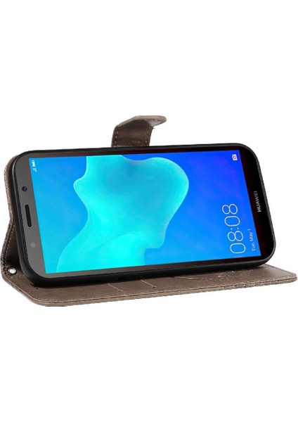 Huawei Y5 Başbakan 2018 Yüksek Kalite Deri Ayrılabilir El Için Flip Case (Yurt Dışından)