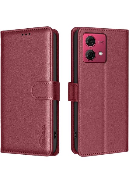 Motorola Moto G84 5g Kart Tutucu Kickstand Rfıd Engelleme Pu Için Flip Case (Yurt Dışından) indirimleri