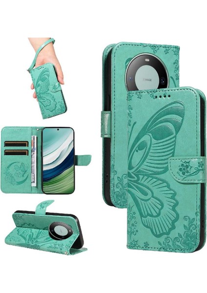 Kredi Kartı Yuvası ile Huawei Mate 60 Yüksek Kaliteli Deri Için Flip Case (Yurt Dışından)