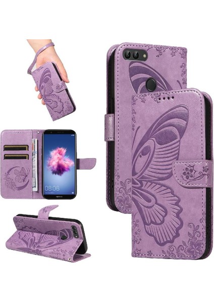 Huawei P Akıllı Yüksek Kaliteli Deri Ayrılabilir El Kayışı Için Flip Case (Yurt Dışından)