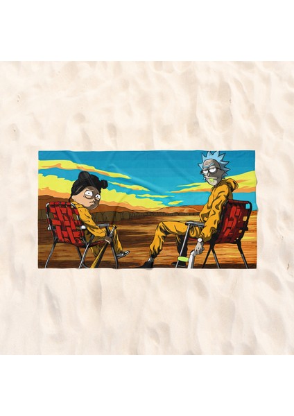 Breaking Bad / Rick And Morty Plaj Havlusu - Microfiber
