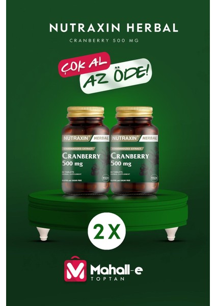 Cranberry 500 Mg 60 Softgel 2'li