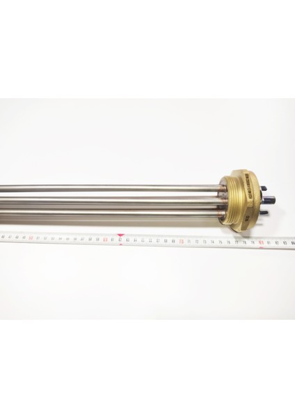 Özel Üretim Sülfürik Asit Isıtıcı Rezistans 316CR 77cm 12KW Trifaze 380V modelleri