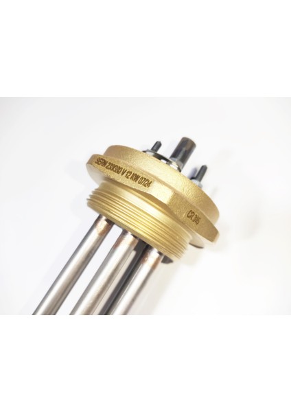 Özel Üretim Sülfürik Asit Isıtıcı Rezistans 316CR 77cm 12KW Trifaze 380V fırsatları