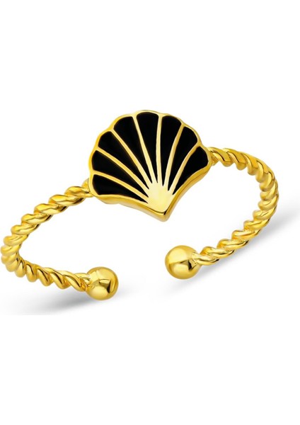 Deniz Kabuğu Desenli Yüzük