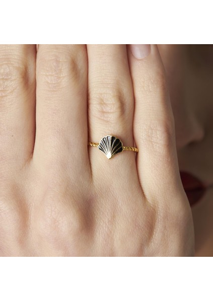 Deniz Kabuğu Desenli Yüzük modelleri