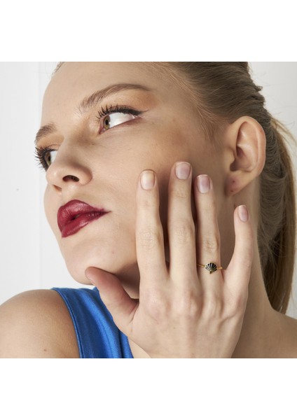 Deniz Kabuğu Desenli Yüzük indirimleri