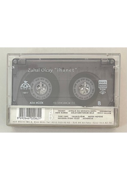 Zuhal Olcay Ihanet Kaset (Orjnal Dönem Baskı Kaset) fiyatları