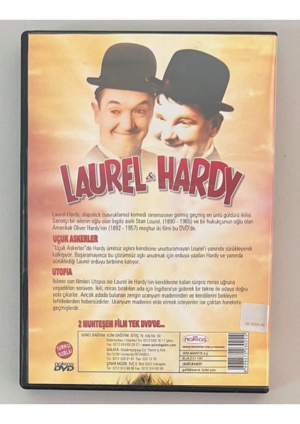 Azim Dağıtım Laurel & Hardy Utopia Uçk Askerler DVD (Orjnal Dönem Baskı)