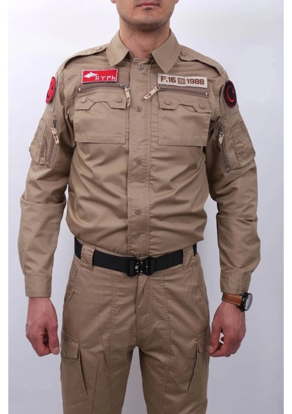 Tactical Outdoor F-16 Taktik Takım Bej