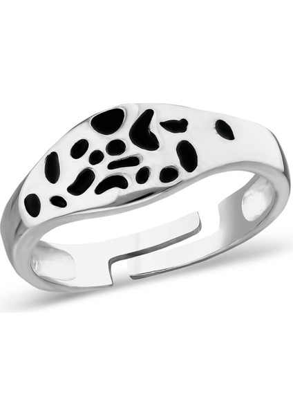 Siyah Desenli Şık Yüzük fiyatları